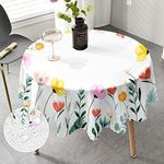 MAST DOO Round Table Cloth 60 Inch,