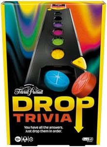 Hasbro Gaming Drop Trivia Electronic Board Game, Reimagined Classic for 2 Players or More, Party Games for 13+ Year Old Boys and Girls, Fun and Birthday Toy