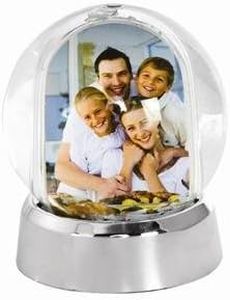 Mini Photo Snow Globe with Silver Base - Pack of 36