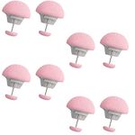 ARQIVO Duvet Clips Mushroom Duvet Cover Pins Cotton Quilt Fixer Duvet Fasteners Grippers Anti-Movement Bed Quilt Clamps Sheet Quilt Holder Clips for Socks Curtains Quilt Cove (Pink, Pack of 8)