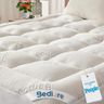 BEDLORE King Mattress Topper Viscose Derived from Bamboo, Thick Pillow Top Mattress Pad with Stretchable Pockets for 6-18 inches Mattress, Soft Breathable Mattress Topper for Back Pain Relief