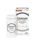 Centrum Advance Multivitamin Tablets for Men and Women, Vitamins with 24 Essential Nutrients, including Vitamin C, D, and Zinc, 100 ct (Packaging and Tablet colour may vary slightly)