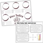 20 Wine tasting scorecards and 5 wi