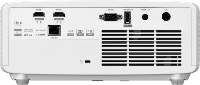 Optoma UHDZ66 4K UHD Laser Home Cinema Projector, 4000 Lumens, 3D, 303" Display, White