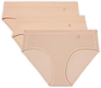 Tommy John Women’s Underwear Product Bundle, Includes Second Skin Fabric, Supima Cool Cotton & Air Brief Underwear, Comfortable Breathable Underwear for Women, Maple Sugar, Rugby Tan, X-Small