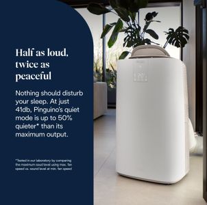 De'Longhi Pinguino Silent Portable Air Conditioner, 9,800 BTU, 3-in-1, Window Kit, White