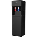 Avalon Bottom Loading Water Cooler Dispenser, Hot/Cold, Child Safety Lock, UL/Energy Star Approved- Black