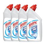 Harpic White and Shine Disinfectant Toilet Cleaner Bleach - 500 ml (Pack of 4) | India's # 1 Toilet Cleaner