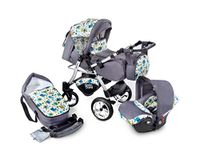 GaGaDumi Urbano Travel System Car seat Berber Carlo Included (U1-Owls)