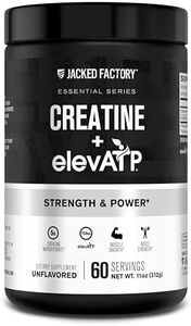 Creatine + ElevATP - Creatine Monohydrate Powder for Muscle Growth, Increased Strength, Enhanced Energy Output, with ElevATP for Sustained Energy & Endurance - 60 Servings, Unflavoured