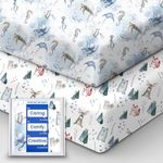 TotBasic Baby Crib Sheets Boy Girl for Standard Crib Mattress - Ultra Soft Jersey Knit Neutral Crib Mattress Sheet, Safe and Snug, Durable, Stylish Crib Sheet Fitted, 28''x52''x9'' Extra Deep Pocket