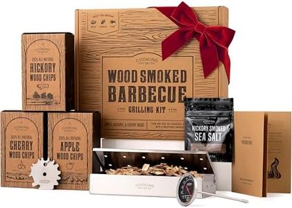 Cooking Gift Set Co. | Wood Smoked BBQ Grill Set for Men | Gifts for Men:Gifts for Boyfriend, Birthday Gifts for Men, & New Home Gift Ideas | BBQ Gifts for Men, Mens Gifts Ideas