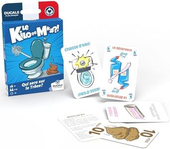 La Ducale - Kilo de Merde Junior -Jeu de Cartes Enfant et Famille - 3 à 10 Joueurs - Dès 6 Ans, Bleu, Blanc