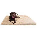 Best Friends by Sheri Luxury Shag Dog & Cat Throw Blanket 40x50, Taupe, Matching Donut Shag Cuddler Bed, Multi-Use, Mat, Sofa Cover, Warming