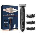 King C. Gillette Style Master, Beard Trimmer, Stubble Trimmer & Electric Shaver with One 4D Blade, Electric Razor for Men with 3 Comb Attachments