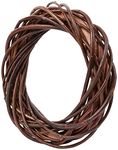 Rayher 65007000 Natural Willow Twig Wreath with a Diameter of 25 cm, Braided Wreath Making Base for Door Wreath and Home Decoration