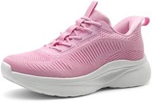 ALLSWIFIT Women's Slip on Walking Shoes Tennis Lightweight Gym Sneakers ActiveFlow Workout Breathable Hands-Free Cross Trainer Comfortable Fashion Sneakers,Size 7,Pink,SARR029W