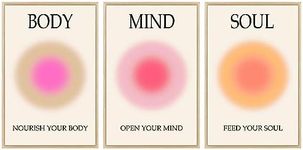 Mind Body Soul Print Positive Aura 