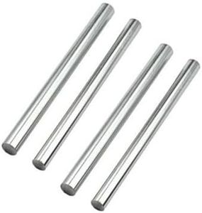 BBYPP 4PCS Pure Zinc Rod 100mm x 10mm, High Pure Zinc Rods, High Purity 99.995%, Length 100mm/3.93", Diameter 10mm/0.39"