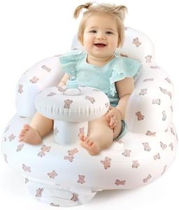 Inflatable Baby Seat for Babies 4-36 Months, Tooktro Blow Up Floor Chair with Built-in Air Pump for Sitting Support, Perfect for Summer and Beach Travel, Inflatable Baby Chair