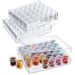 3 Clear Bead Storage Containers 90 Jars for Diamond Painting (93 Pieces)