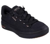 Skechers Women's Arch Fit Arcade Meet Ya There Sneakers, Black/Black, 9 Wide