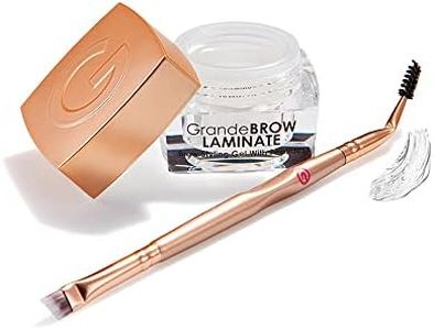 Grande Cosmetics Brow Lamination Gel | DIY Eyebrow Lamination | Shapes, Sculpts & Sets With 12-Hour Hold | Conditions & Nourishes For Healthier Looking Brows