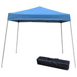 Impact Canopies 10' x 10' Instant Slant-Leg Canopy Tent, Royal Blue