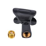 Haveratio Flexible Large Microphone Clips for all Handheld Transmitters Mic Holder Adapter Hard & Durable Plastic/Copper Threading With copper screws