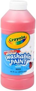 Crayola Washable Paint for Kids, Red Kids Paint, 16 Ounce Squeeze Bottle