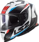 LS2 FF800 STORM - Full Face Motorcycle Helmet - RACER BLUE RED WHITE BLACK - M (57-58cm)