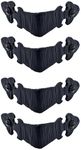 4 Pack - 1.75 Inch Metal Corner Bracket for Furniture - Black - Handmade Decorative Corner Braces - Rustic Metal Corner Brackets for Tables, Desks, Shelves, Boxes and Chests - The Iberian Series