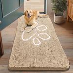 Smiry Dog Door Mat for Muddy Paws, 