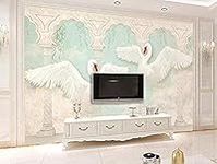 Swan Roman Column European Pink Mural Custom 3D Wallpaper Paste Living Room The Wall for bedroom-200cm×140cm