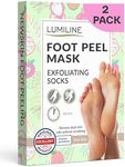 Exfoliating foot peel mask for hard