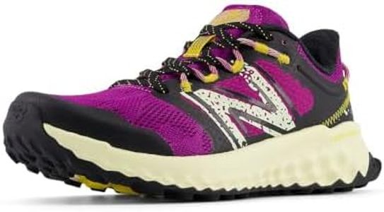 New Balance Women's Fresh Foam Garo V1 Trail Running Shoe, Fuchsia Purple/Black/Ambient Light, 5.5