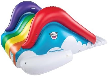 BigMouth Inc. Rainbow Inflatable Pool Slide, Blow Up Water Slide for Kids, Fun Swimming Pool Toy, Holds 200 Pounds