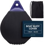 Byllstore Boat Buoy Covers | 1, 2 & 4-Pack | Black | Diameter x Length: 15″ x 19″ & 17.5″ x 21″ | Polyester (1-Pack & 15″ x 19″)