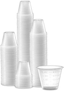 Care Plus (100 Count 1oz) Disposable Medicine Cups with Embossed Measurements Marking, for liquid and dry medication