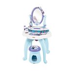 Smoby Disney, Frozen 2 in 1 Hairdressing Table, 10 accessories: 1 stool, 2 flasks, 1 necklace, 1 plastic headband, 3 rings, 1 bracelet, 1 hair clip, 1 comb, Purple, One Size (7600320244)