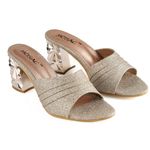 MOSAC Women Casual/Party Block Heel Mules Heel Wedding Fashion Sandals for Women & Girls