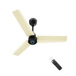 atomberg Renesa 900mm BLDC Ceiling Fan with Remote Control | BEE 5 star Rated Energy Efficient Ceiling Fan | High Air Delivery with LED Indicators | 2+1 Year Warranty (Ivory & Black)