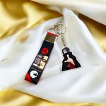 SINCE 7 STORE Itachi Uchiha Double-Sided Printed Keychain Combo for Anime Fans/for Gifting/for Fans/Black Colour