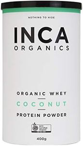 Inca Organics Whey Coconut Protein Powder, 100% Certified Organic, GMO Gluten and Added Sugar Free, 400g