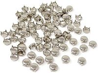 Honbay 100PCS 9mm Nailheads DIY Round Punk Rivets Dome Metal Studs (Silver)