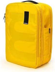 MOKOBARA The EM Travel 4 Compartment Backpack 45L Premium 16" Unisex Multipurpose 4 Compartment Backpack (Enough Yellow 2.0)