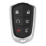 Key Fob Replacement for 2015-2018 Cadillac Escalade ESV Key Remote, Keyless Entry Remote 6-Buttons Key Fob Cover Case. FCC ID: HYQ2AB (6 Button)