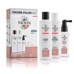 Nioxin 3-Part System | System 3 | Coloured Hair with Light Thinning Hair Treatment | Scalp Therapy | Hair Thickening Treatment | Trial Kit