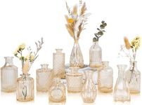 UPBUD Glass Bud Vases Set of 12, Mi