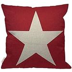 HGOD DESIGNS Red Star Throw Pillow 